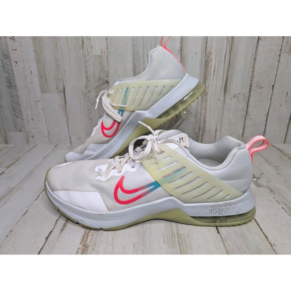 Nike Mens Air Max Alpha Trainer 3 CJ8058-100 White Basketball Shoes Size 11.5 - Picture 1 of 13